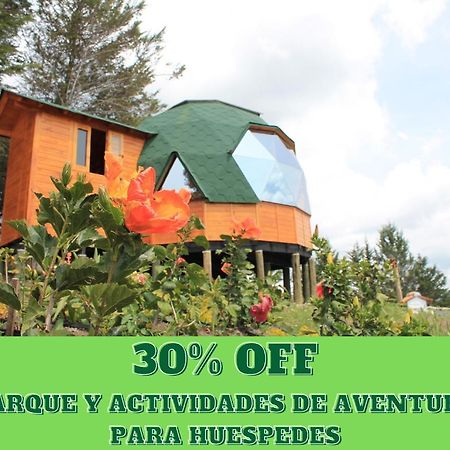 Glamping Y Chalet Aventura Park Villa De Leyva La Periquera エクステリア 写真