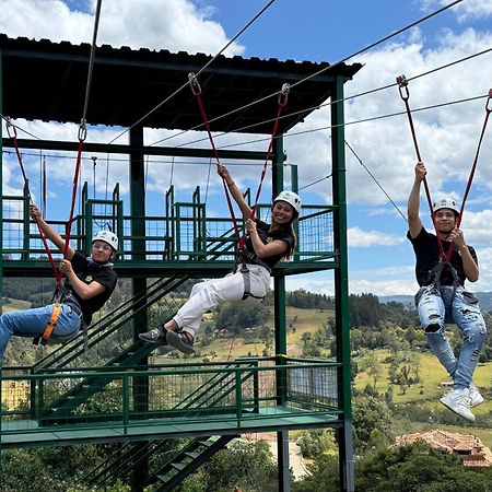 Glamping Y Chalet Aventura Park Villa De Leyva La Periquera エクステリア 写真
