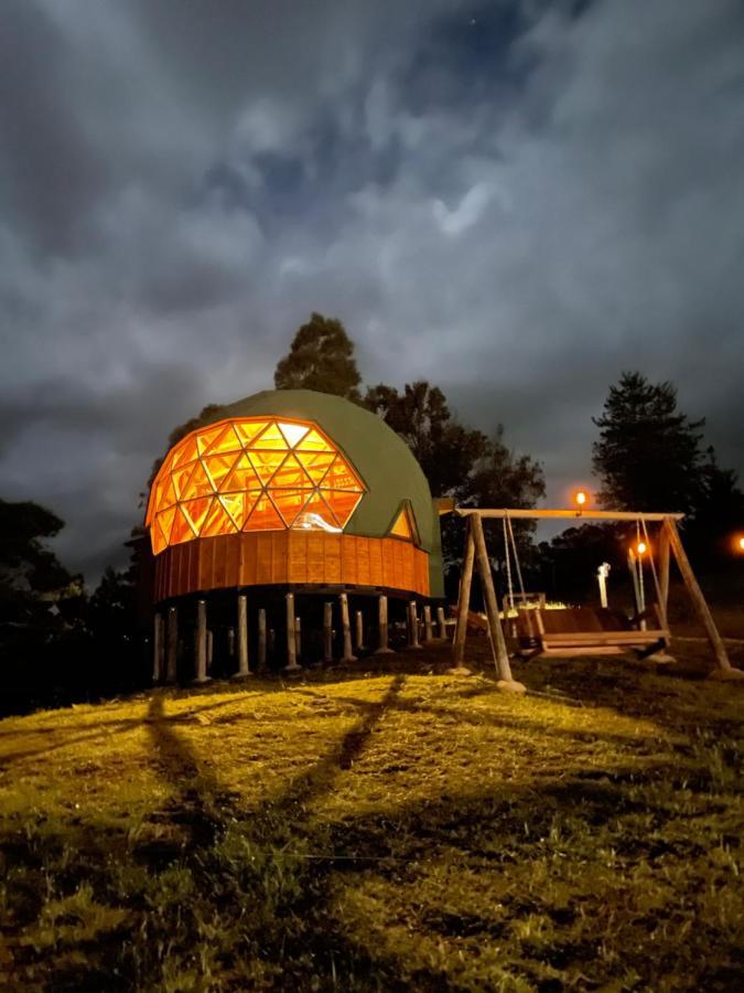 Glamping Y Chalet Aventura Park Villa De Leyva La Periquera エクステリア 写真