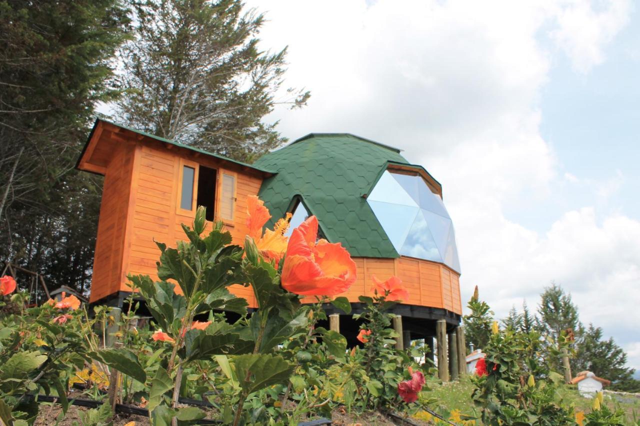 Glamping Y Chalet Aventura Park Villa De Leyva La Periquera エクステリア 写真