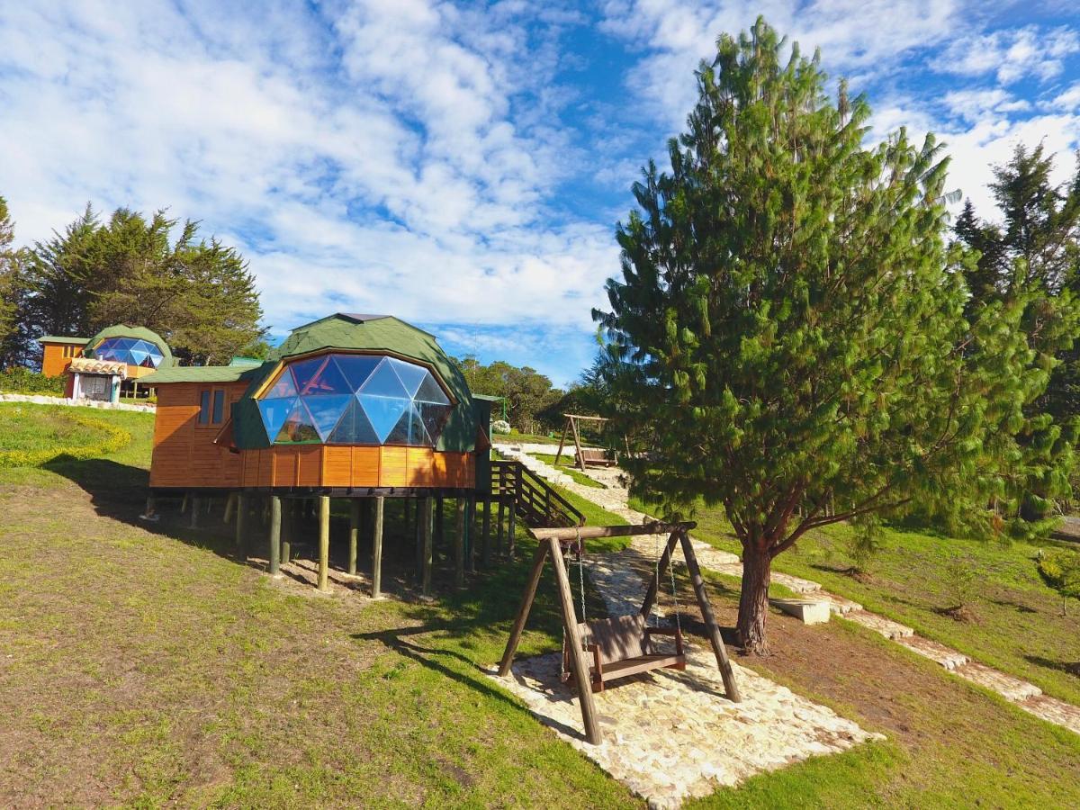Glamping Y Chalet Aventura Park Villa De Leyva La Periquera エクステリア 写真