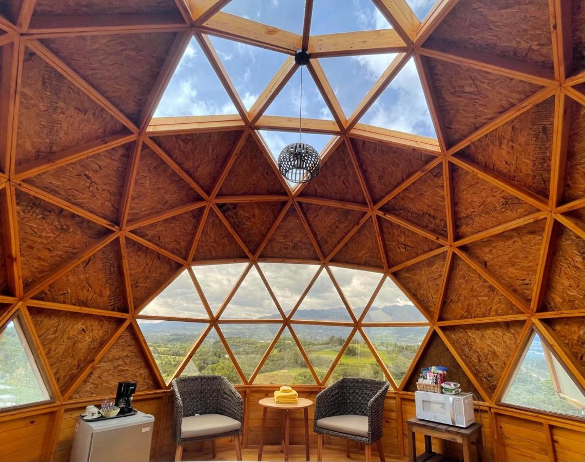 Glamping Y Chalet Aventura Park Villa De Leyva La Periquera エクステリア 写真