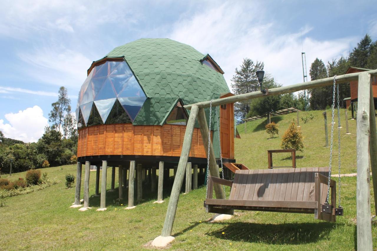 Glamping Y Chalet Aventura Park Villa De Leyva La Periquera エクステリア 写真