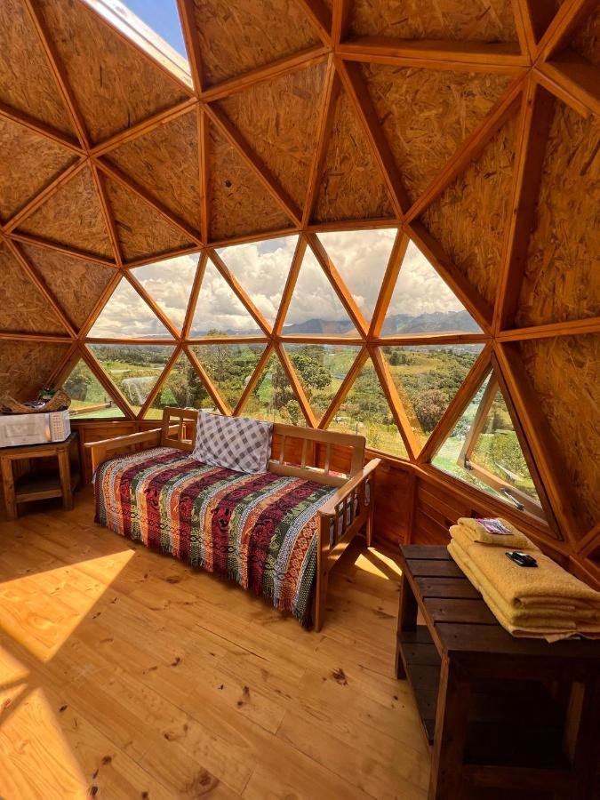 Glamping Y Chalet Aventura Park Villa De Leyva La Periquera エクステリア 写真