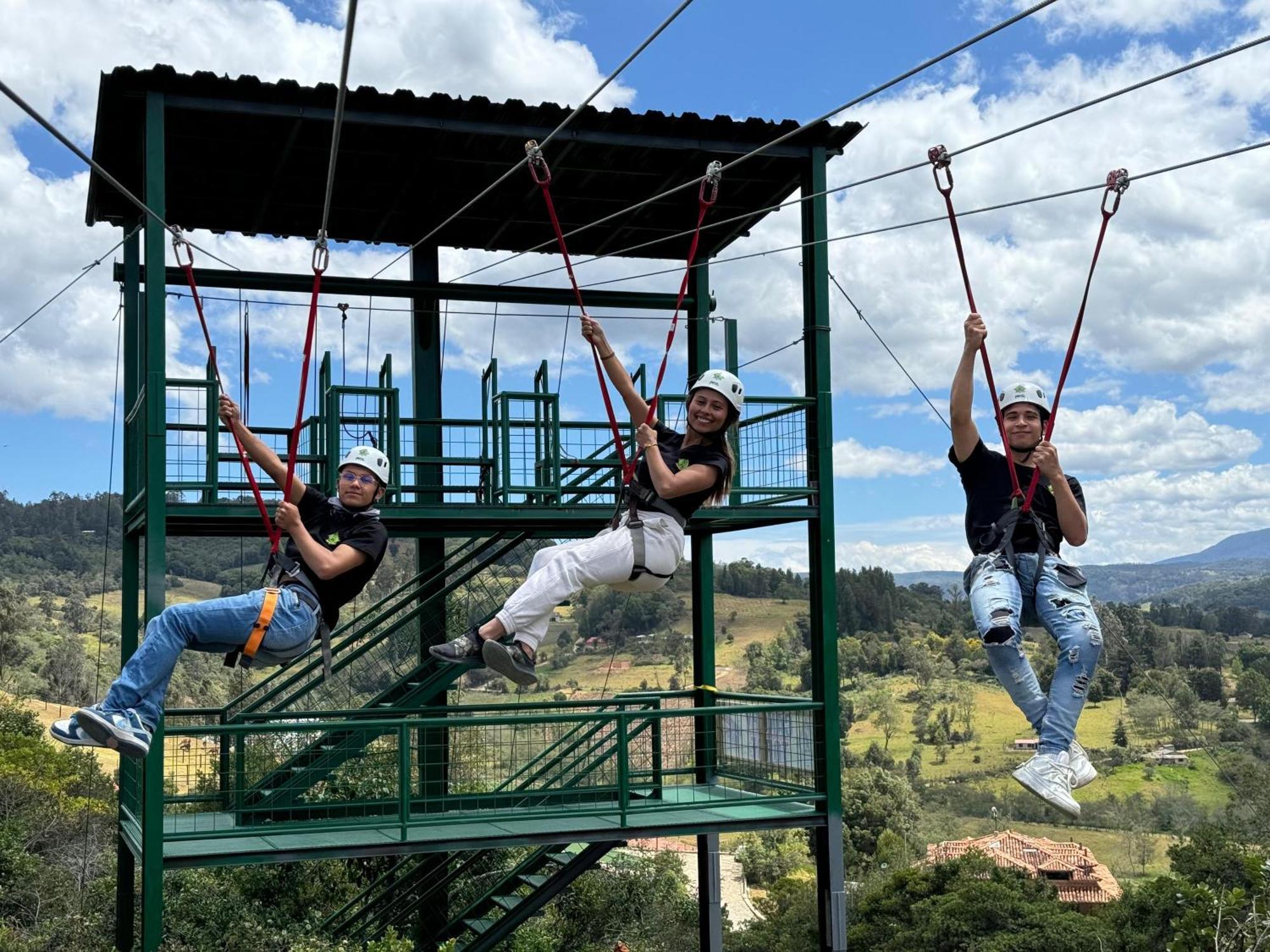 Glamping Y Chalet Aventura Park Villa De Leyva La Periquera エクステリア 写真