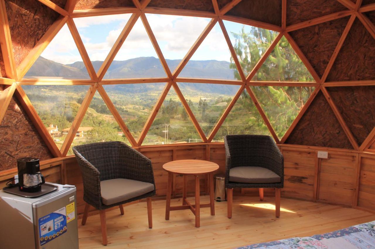 Glamping Y Chalet Aventura Park Villa De Leyva La Periquera エクステリア 写真