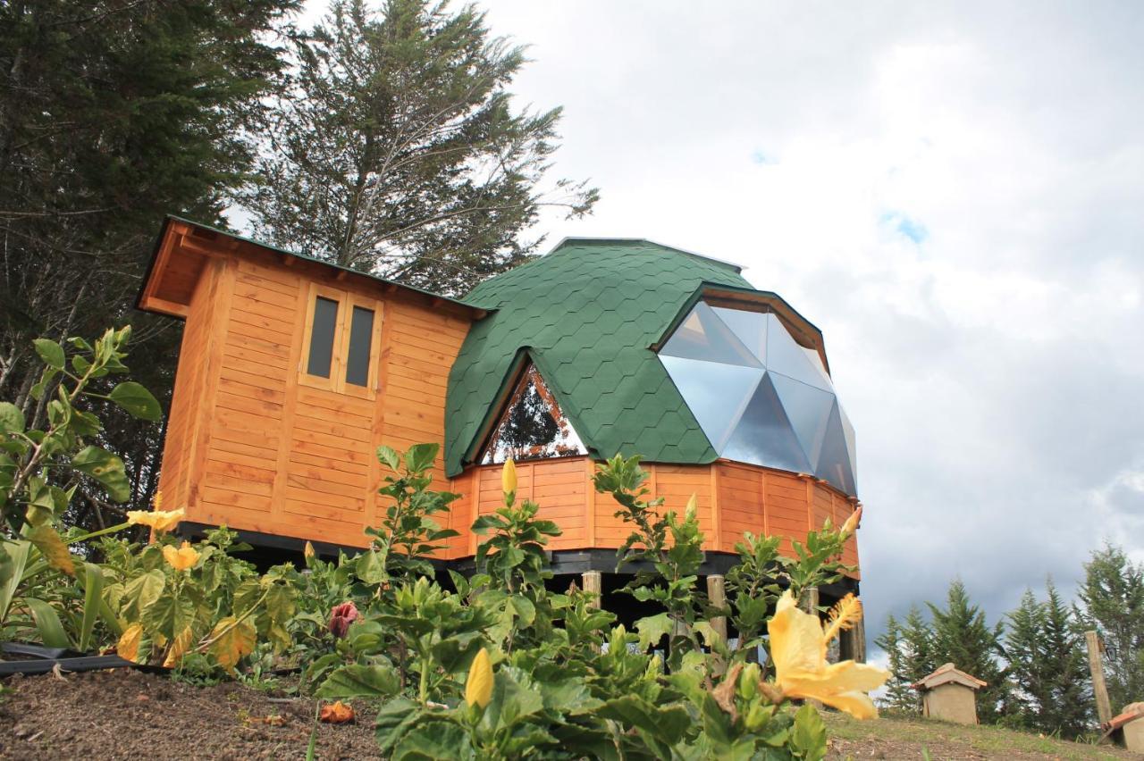 Glamping Y Chalet Aventura Park Villa De Leyva La Periquera エクステリア 写真